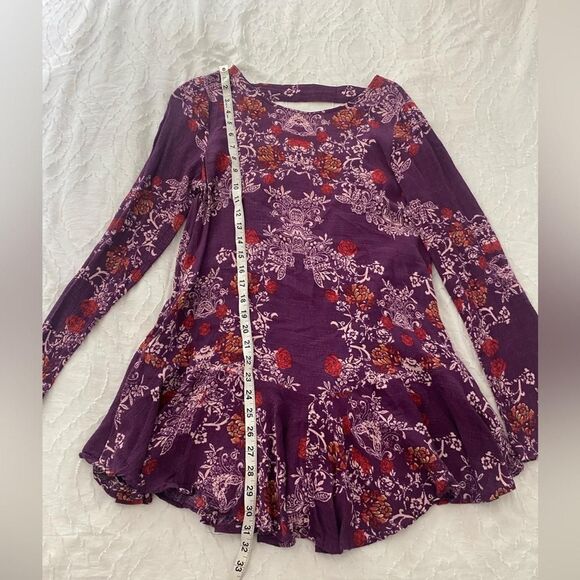 Free-people Women's Purple Mini Dress Size Small - Picture 4 of 5